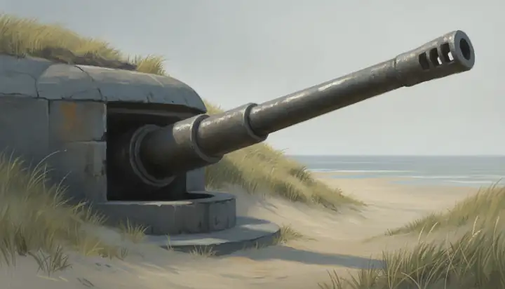 Painted illustration for the chapter Fort Miles.